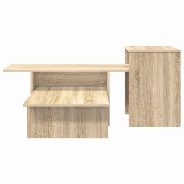 vidaXL Τραπέζι κονσόλας Δρύς Sonoma 91,5x35x38,5 εκ
