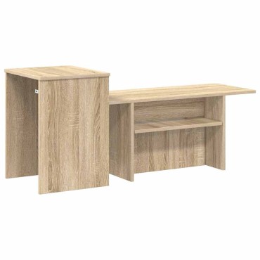 vidaXL Τραπέζι κονσόλας Δρύς Sonoma 91,5x35x38,5 εκ