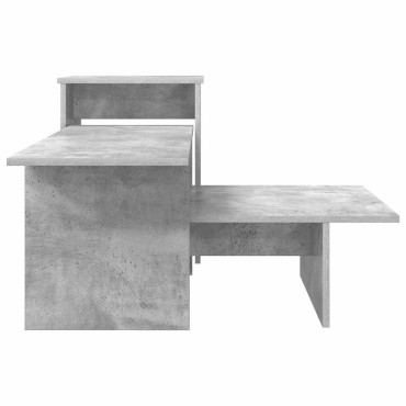 vidaXL Τραπέζι κονσόλας Σκυρόδεμα Γκρι 91,5x35x38,5 εκ