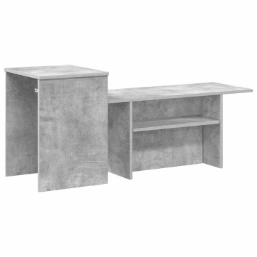 vidaXL Τραπέζι κονσόλας Σκυρόδεμα Γκρι 91,5x35x38,5 εκ