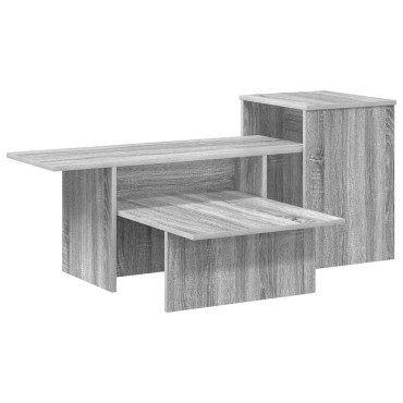vidaXL Τραπέζι κονσόλας Γκρίζο Σονομα 91,5x35x38,5 εκ