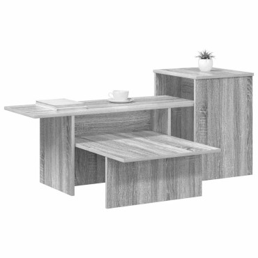 vidaXL Τραπέζι κονσόλας Γκρίζο Σονομα 91,5x35x38,5 εκ