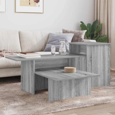 vidaXL Τραπέζι κονσόλας Γκρίζο Σονομα 91,5x35x38,5 εκ