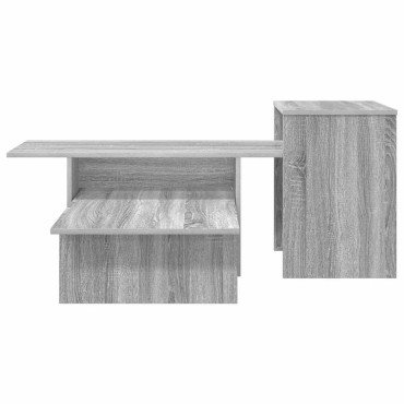 vidaXL Τραπέζι κονσόλας Γκρίζο Σονομα 91,5x35x38,5 εκ