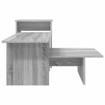 vidaXL Τραπέζι κονσόλας Γκρίζο Σονομα 91,5x35x38,5 εκ