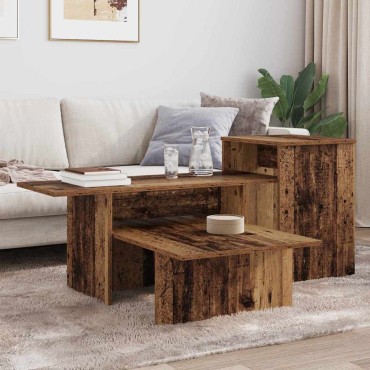 vidaXL Τραπέζι κονσόλας Παλιό ξύλο 91,5x35x38,5 εκ