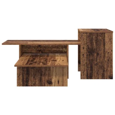 vidaXL Τραπέζι κονσόλας Παλιό ξύλο 91,5x35x38,5 εκ