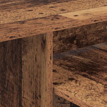 vidaXL Τραπέζι κονσόλας Παλιό ξύλο 91,5x35x38,5 εκ