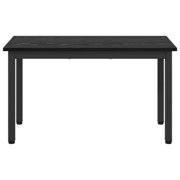 vidaXL παγκάκι Μαύρη Οξυά 80x35x45cm Επεξεργασμένο Ξύλο