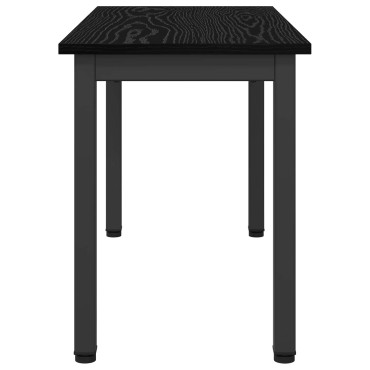 vidaXL παγκάκι Μαύρη Οξυά 80x35x45cm Επεξεργασμένο Ξύλο