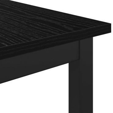 vidaXL παγκάκι Μαύρη Οξυά 80x35x45cm Επεξεργασμένο Ξύλο
