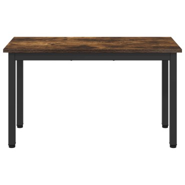 vidaXL παγκάκι Καπνιστό Δρύς 80x35x45cm Επεξεργασμένο Ξύλο