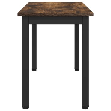 vidaXL παγκάκι Καπνιστό Δρύς 80x35x45cm Επεξεργασμένο Ξύλο