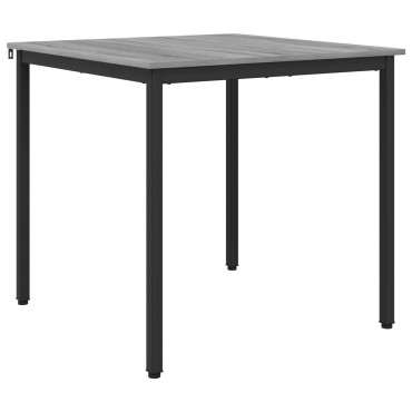 vidaXL Τραπεζαρίες 80x80x75cm ΜΕΤΑΛΛΟ τετράγωνο