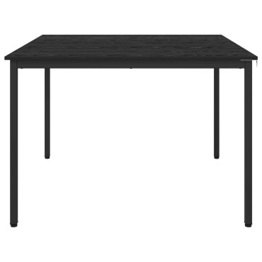 vidaXL Τραπεζαρίες 110x110x75cm Επεξεργασμένο Ξύλο Μαύρη Δρυς