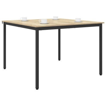 vidaXL Τραπεζαρίες 110x110x75cm Επεξεργασμένο Ξύλο Sonoma Δρυς