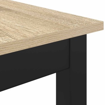 vidaXL Τραπεζαρίες 110x110x75cm Επεξεργασμένο Ξύλο Sonoma Δρυς