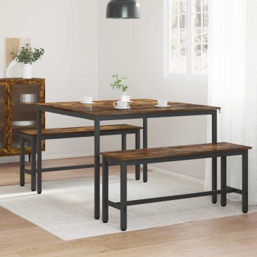 vidaXL Τραπεζαρίες 110x110x75cm Επεξεργασμένο Ξύλο Ορθογώνιος