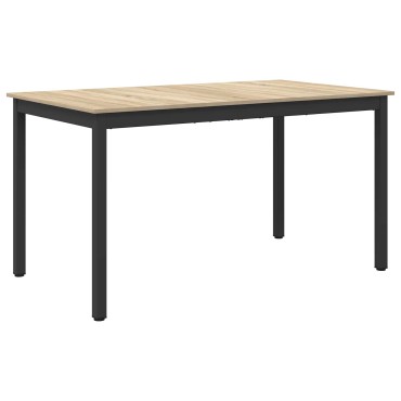 vidaXL Τραπεζαρίες 140x80x75cm ΜΕΤΑΛΛΟ Ορθογώνιος