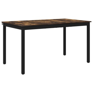 vidaXL Τραπεζαρίες 140x80x75cm ΜΕΤΑΛΛΟ Ορθογώνιος