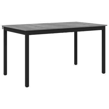 vidaXL Τραπεζαρίες 140x80x75cm ΜΕΤΑΛΛΟ Ορθογώνιος
