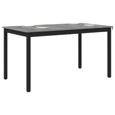 vidaXL Τραπεζαρίες 140x80x75cm ΜΕΤΑΛΛΟ Ορθογώνιος