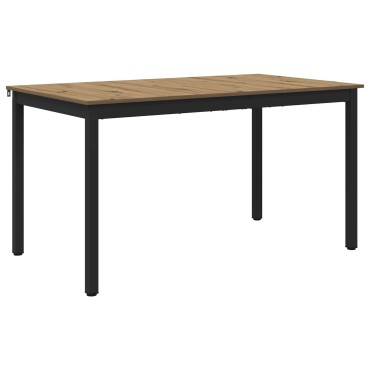 vidaXL Τραπεζαρίες 140x80x75cm ΜΕΤΑΛΛΟ Ορθογώνιος