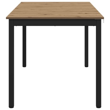 vidaXL Τραπεζαρίες 140x80x75cm ΜΕΤΑΛΛΟ Ορθογώνιος