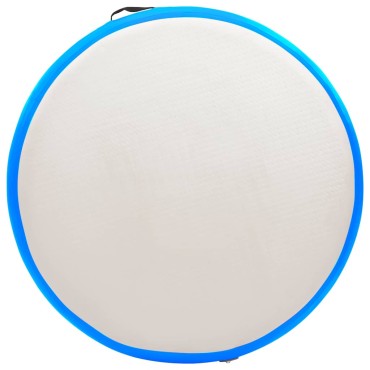 vidaXL Στρώμα Γυμναστικής Φουσκωτό Μπλε 100x100x15 εκ. PVC με Τρόμπα