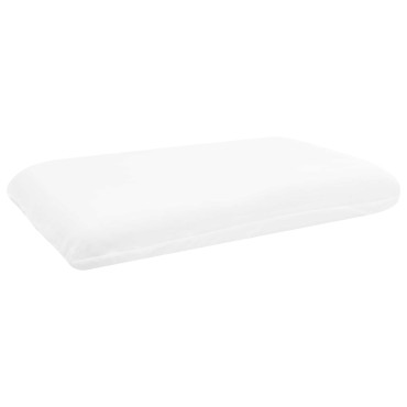 vidaXL Μαξιλάρι Ύπνου Μονόχρωμο Λευκό 60 x 40 x 10,5 εκ Αφρός Μνήμης