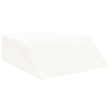 vidaXL Μαξιλάρι Ποδιών Μονόχρωμο Λευκό 63 x 52 x 19,5 εκ PU Αφρός