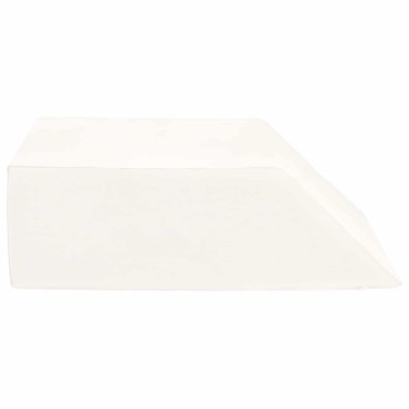 vidaXL Μαξιλάρι Ποδιών Μονόχρωμο Λευκό 63 x 52 x 19,5 εκ PU Αφρός