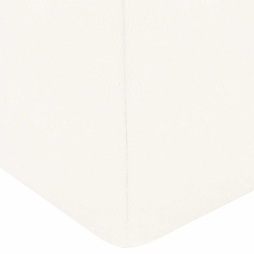vidaXL Μαξιλάρι Ποδιών Μονόχρωμο Λευκό 63 x 52 x 19,5 εκ PU Αφρός