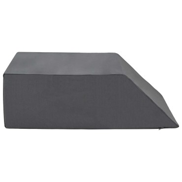 vidaXL Μαξιλάρι Ποδιών Μονόχρωμο Γκρι 63 x 52 x 19 εκ PU Αφρός