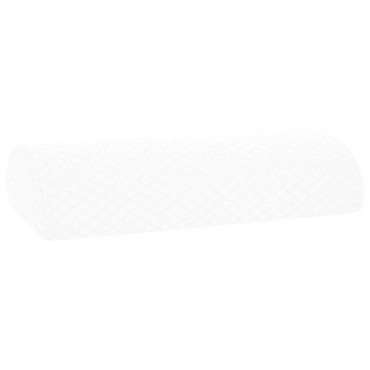 vidaXL Μαξιλάρι Ποδιών Μονόχρωμο Λευκό 52 x 20 x 12 εκ Αφρός Μνήμης