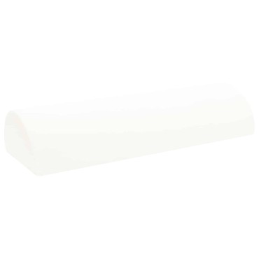 vidaXL Μαξιλάρι Ποδιών Μονόχρωμο Λευκό 52 x 20 x 12 εκ Αφρός Μνήμης