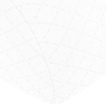 vidaXL Μαξιλάρι Ποδιών Μονόχρωμο Λευκό 52 x 20 x 12 εκ Αφρός Μνήμης