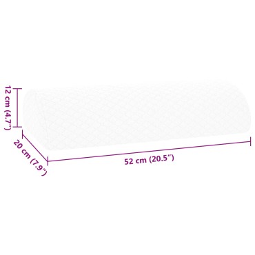 vidaXL Μαξιλάρι Ποδιών Μονόχρωμο Λευκό 52 x 20 x 12 εκ Αφρός Μνήμης