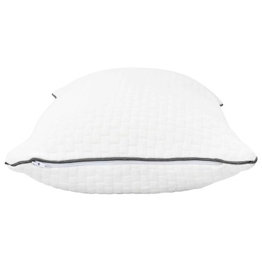 vidaXL Μαξιλάρι Ύπνου Shread Λευκό 80 x 40 x 14,5 εκ Αφρός Μνήμης