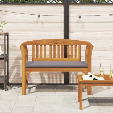vidaXL Παγκάκι Ρόδου Φυσικό 114x46x82,5cm Στερεό Ξύλο Ακακίας 1 τεμ.