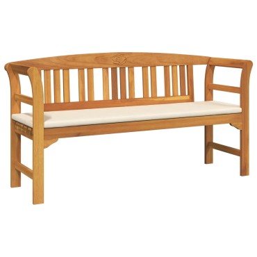 vidaXL Παγκάκι Ρόδου Φυσικό 157x46x82,5cm Στερεό Ξύλο Ακακίας 1 τεμ.