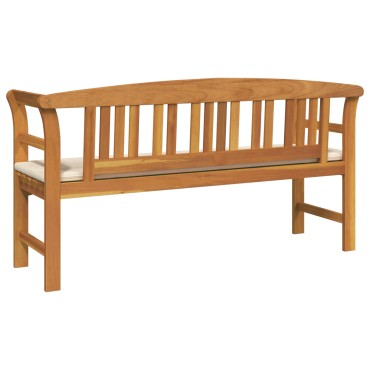 vidaXL Παγκάκι Ρόδου Φυσικό 157x46x82,5cm Στερεό Ξύλο Ακακίας 1 τεμ.
