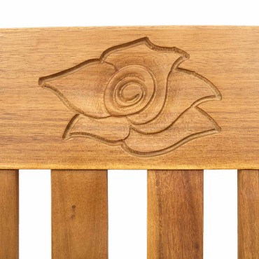 vidaXL Παγκάκι Ρόδου Φυσικό 157x46x82,5cm Στερεό Ξύλο Ακακίας 1 τεμ.