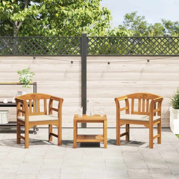 vidaXL Παγκάκι Ρόδου Φυσικό 68,5x46x82,5cm Στερεό Ξύλο Ακακίας 1 τεμ.