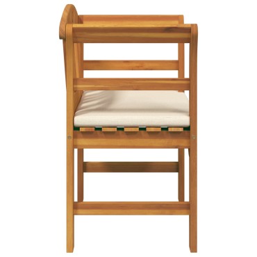 vidaXL Παγκάκι Ρόδου Φυσικό 68,5x46x82,5cm Στερεό Ξύλο Ακακίας 1 τεμ.