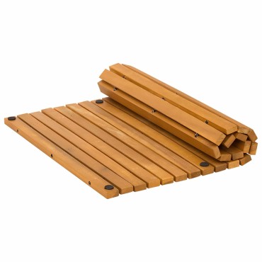 vidaXL Πατάκι μπάνιου Καφέ 60 x 40 cm Στερεό Ξύλο Ακακίας