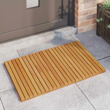vidaXL Πατάκι μπάνιου Φυσικό 80 x 50 cm Στερεό Ξύλο Ακακίας