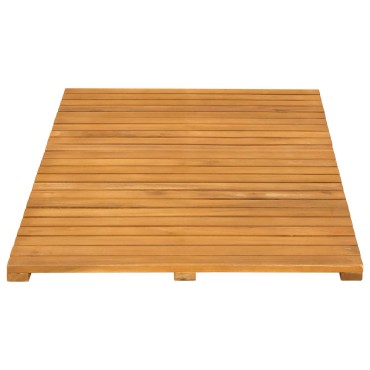 vidaXL Πατάκι μπάνιου Φυσικό 80 x 50 cm Στερεό Ξύλο Ακακίας