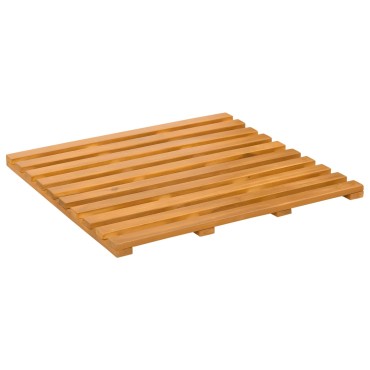 vidaXL Πατάκι μπάνιου Καφέ 50 x 48 x 2,5 εκ Στερεό Ξύλο Ακακίας