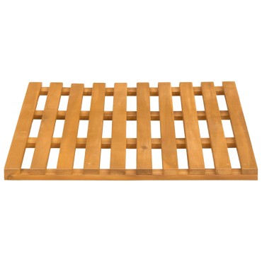 vidaXL Πατάκι μπάνιου Καφέ 50 x 48 x 2,5 εκ Στερεό Ξύλο Ακακίας